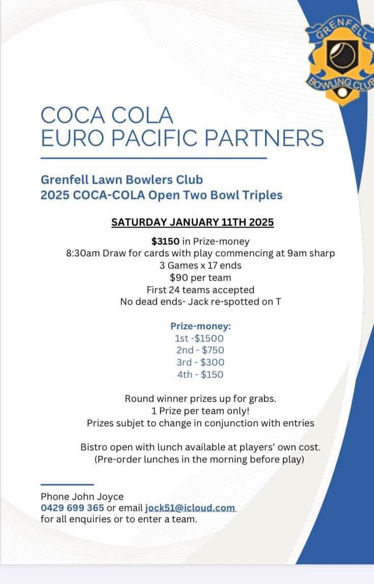 2025 COCA-COLA Open Triples flyer