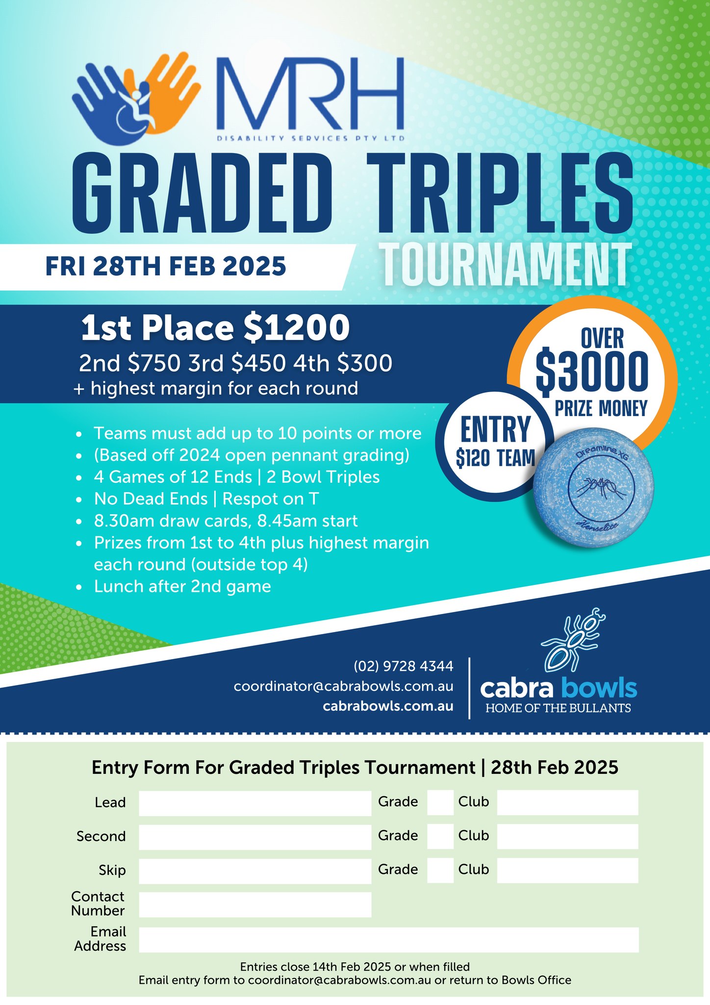 Graded Triples Tournament