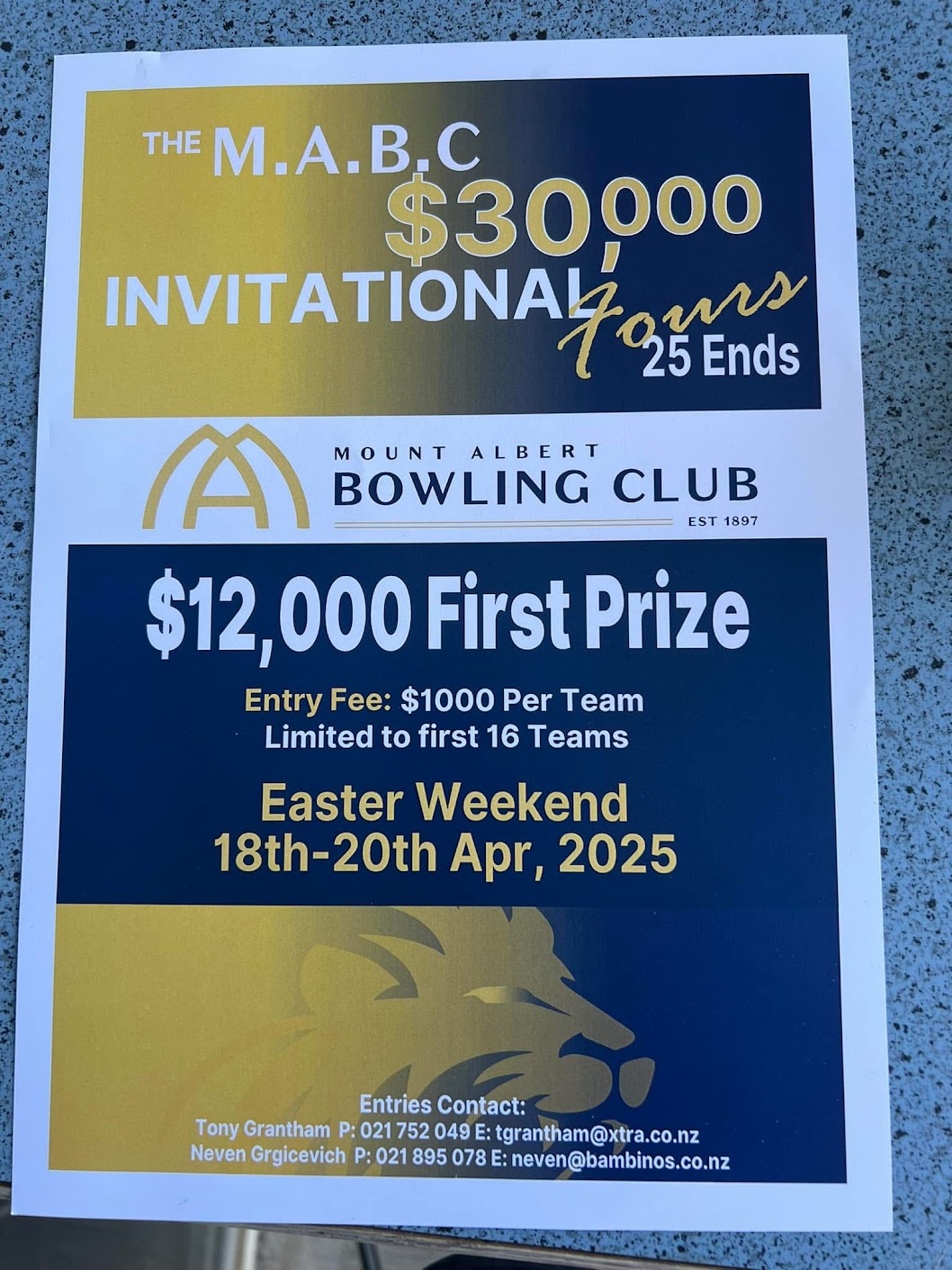 MABC Invitational Fours
