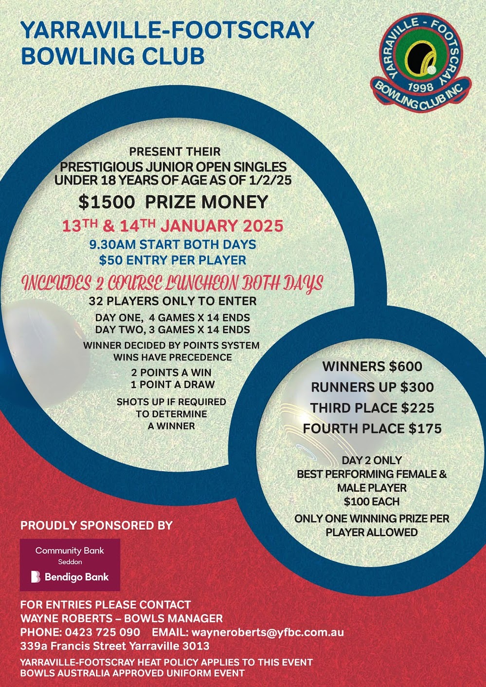 Prestigious Junior Open Singles
