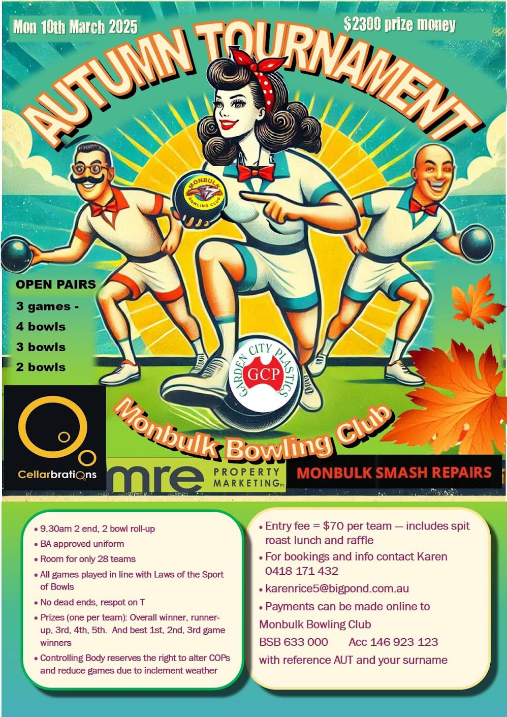 Monbulk Autumn Tournament flyer