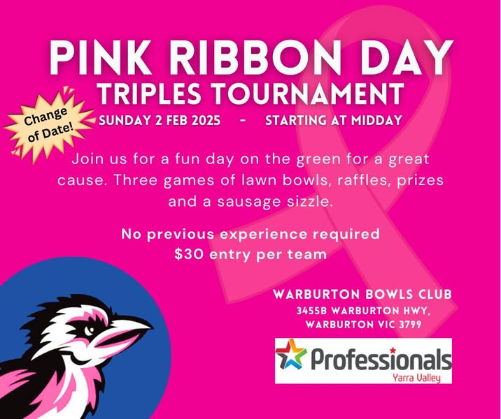 Pink Ribbon Day Triples flyer