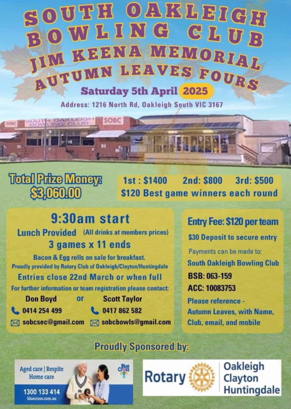 Jim Keena Memorial Fours flyer