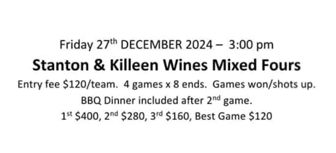 Stanton & Killeen Wines Mixed Fours flyer