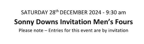 Sonny Downs Invitational Mens Fours flyer