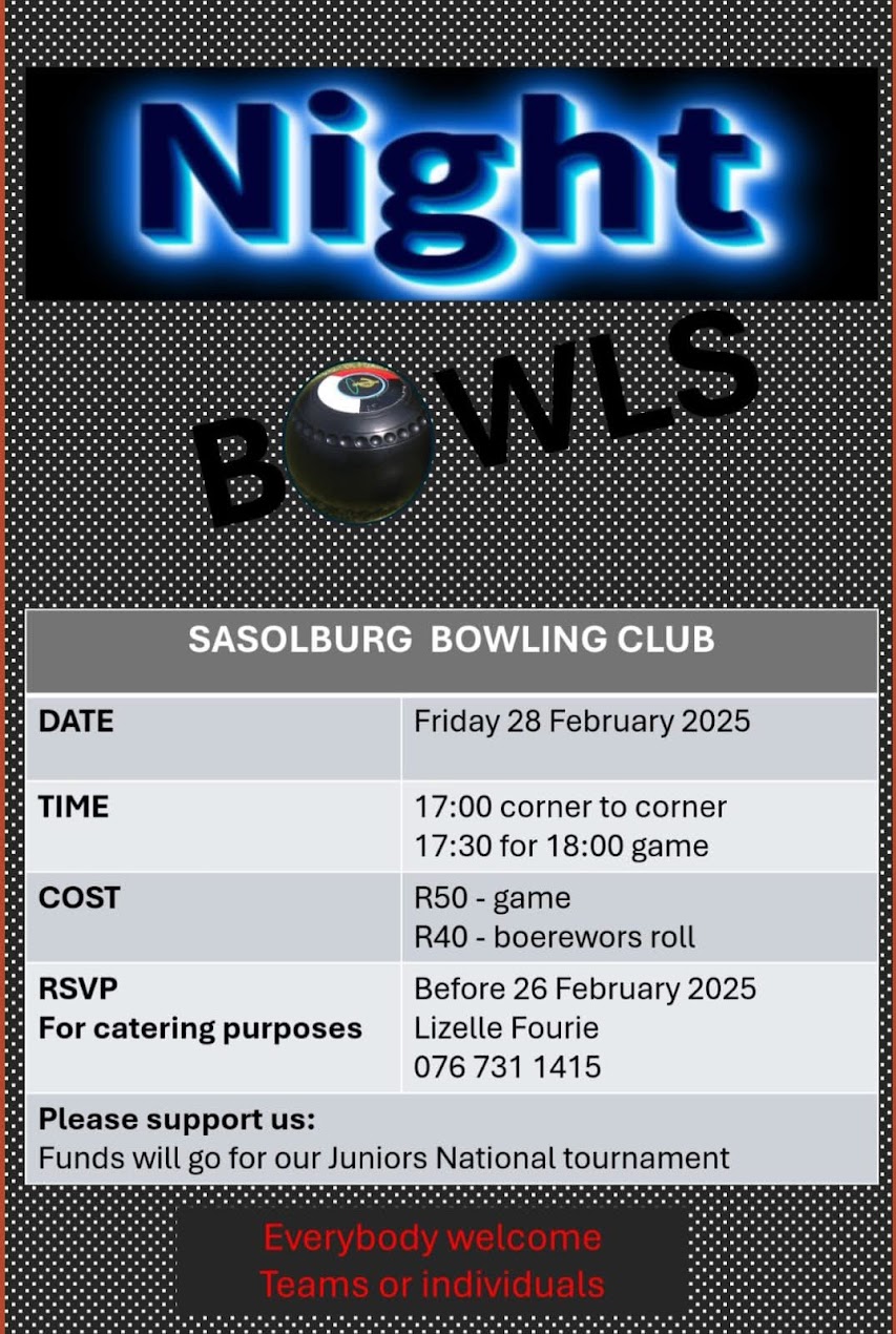 Sasolburg Night Bowls flyer