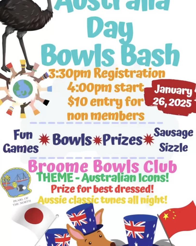 Australia Day Bowls Bash flyer