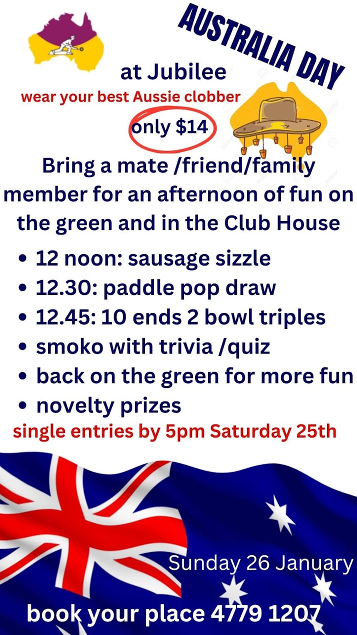 Australia Day at Jubilee flyer