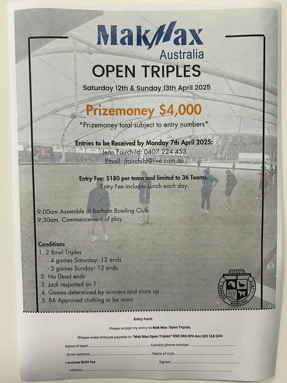 MakMax Open Triples flyer