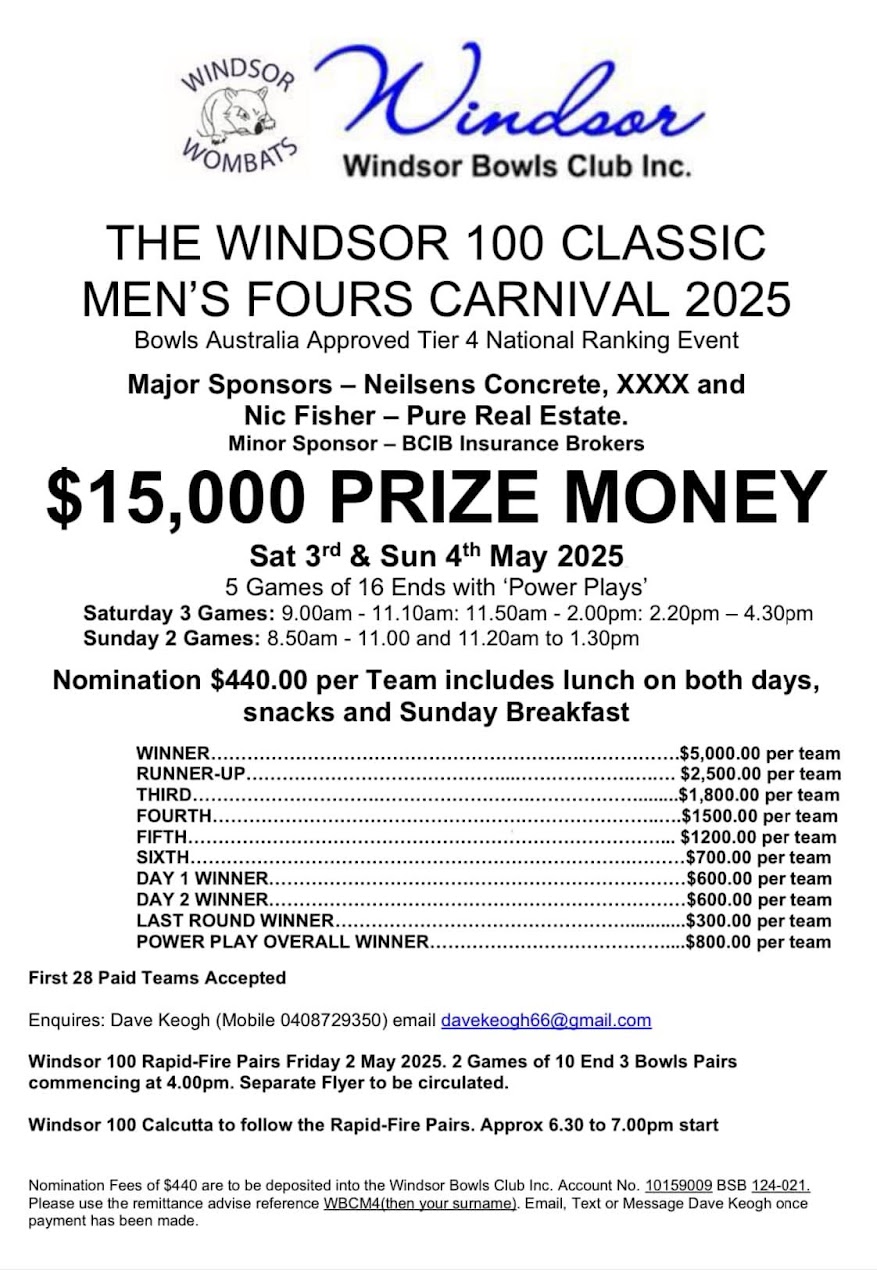 The Windsor 100 Classic flyer