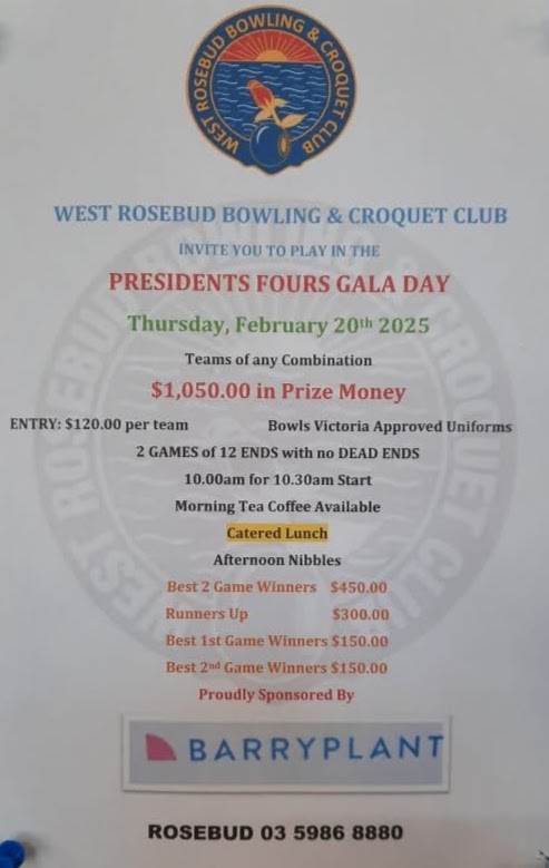 Presidents Fours Gala Day