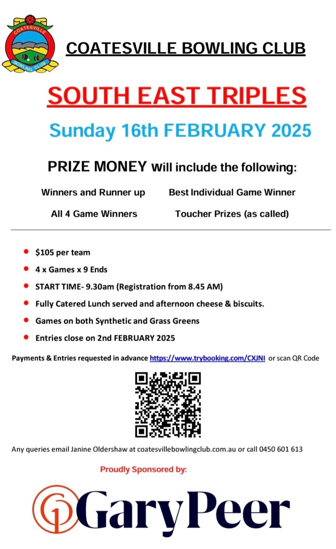 South East triples flyer