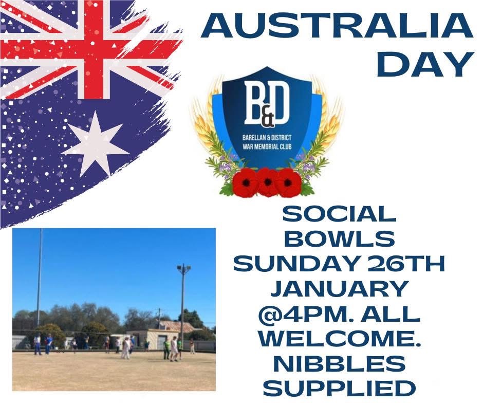 Australia Day Social Bowls