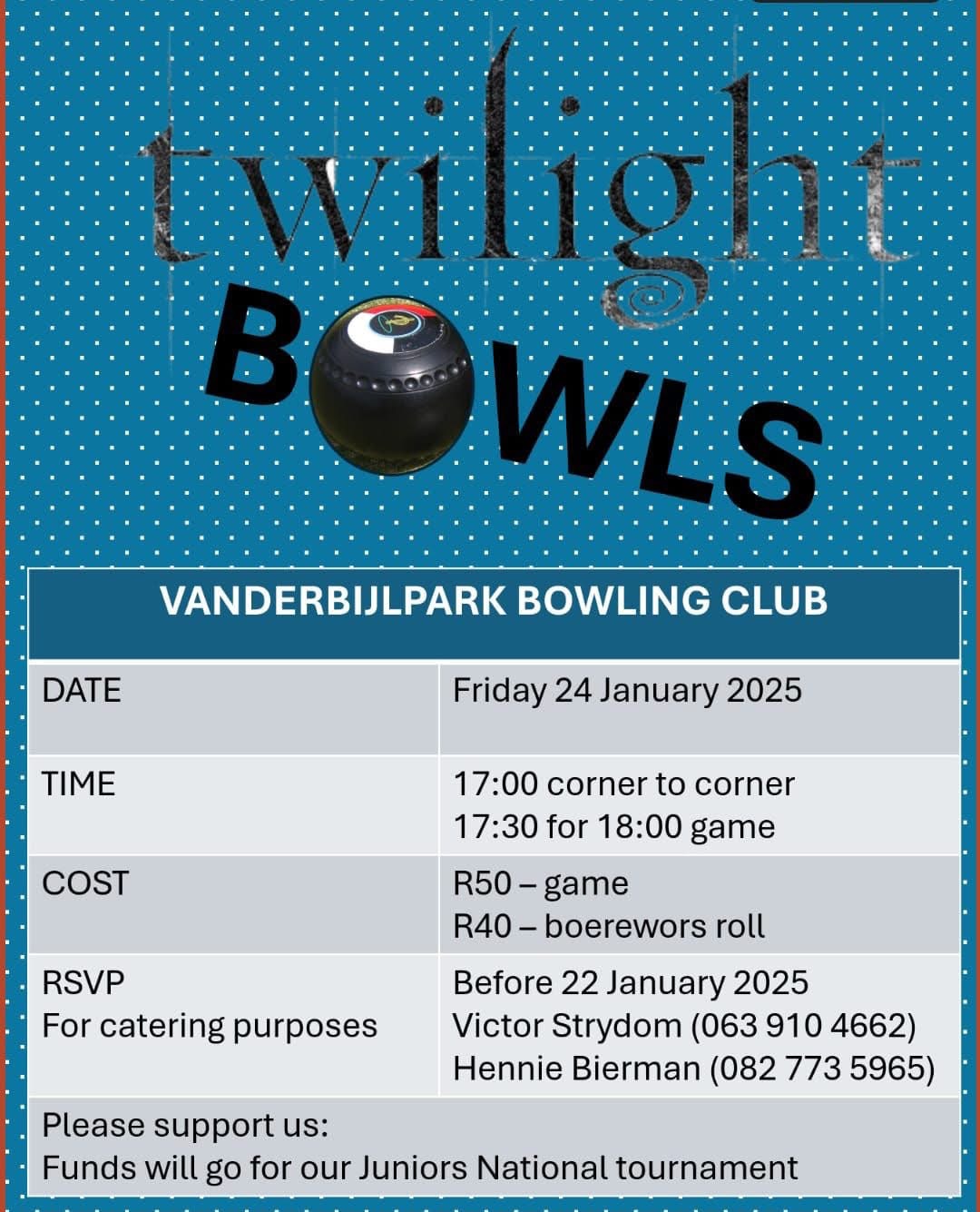 Vanderbijlpark Twilight Bowls flyer