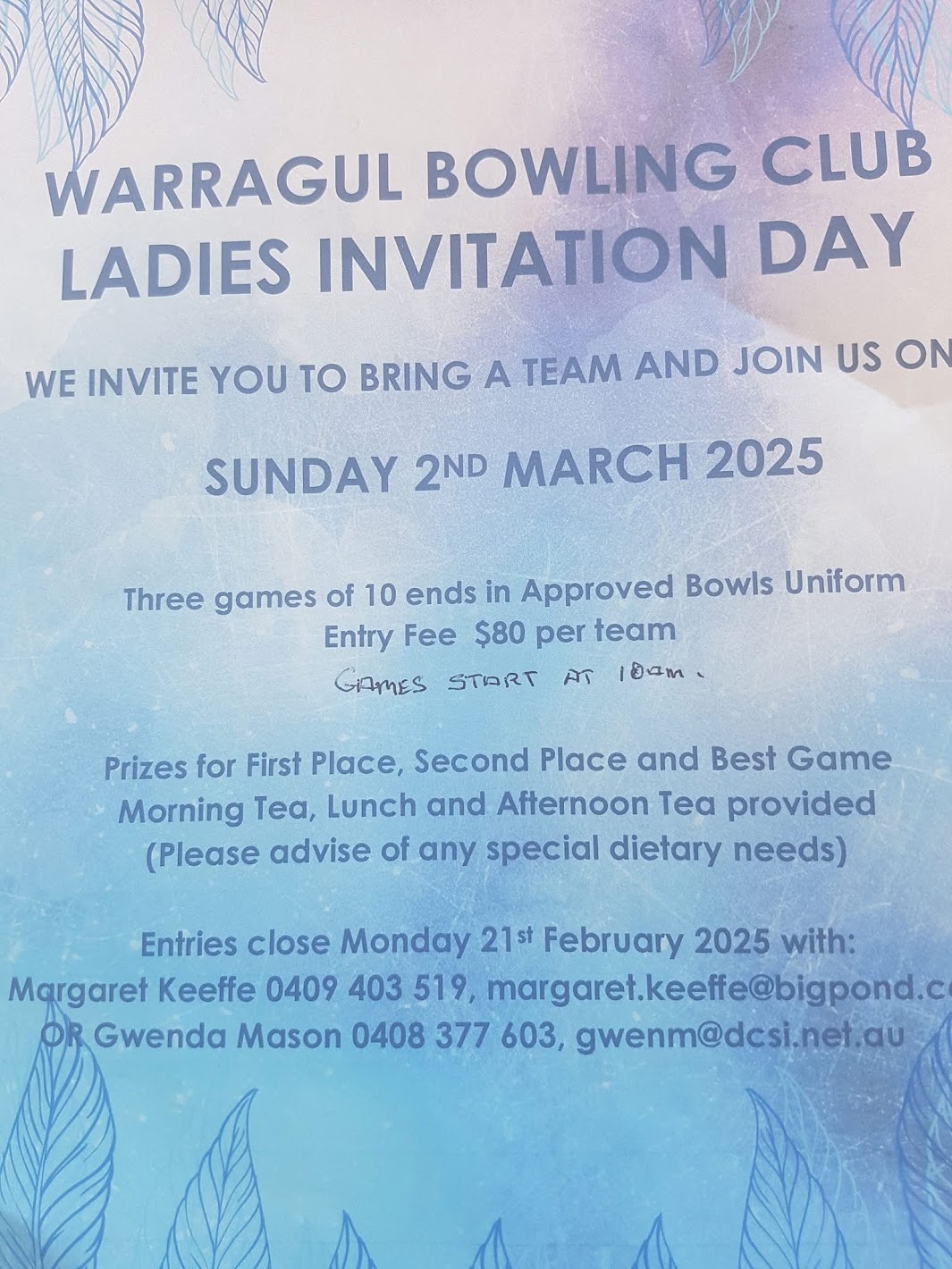 Ladies Invitational Day flyer