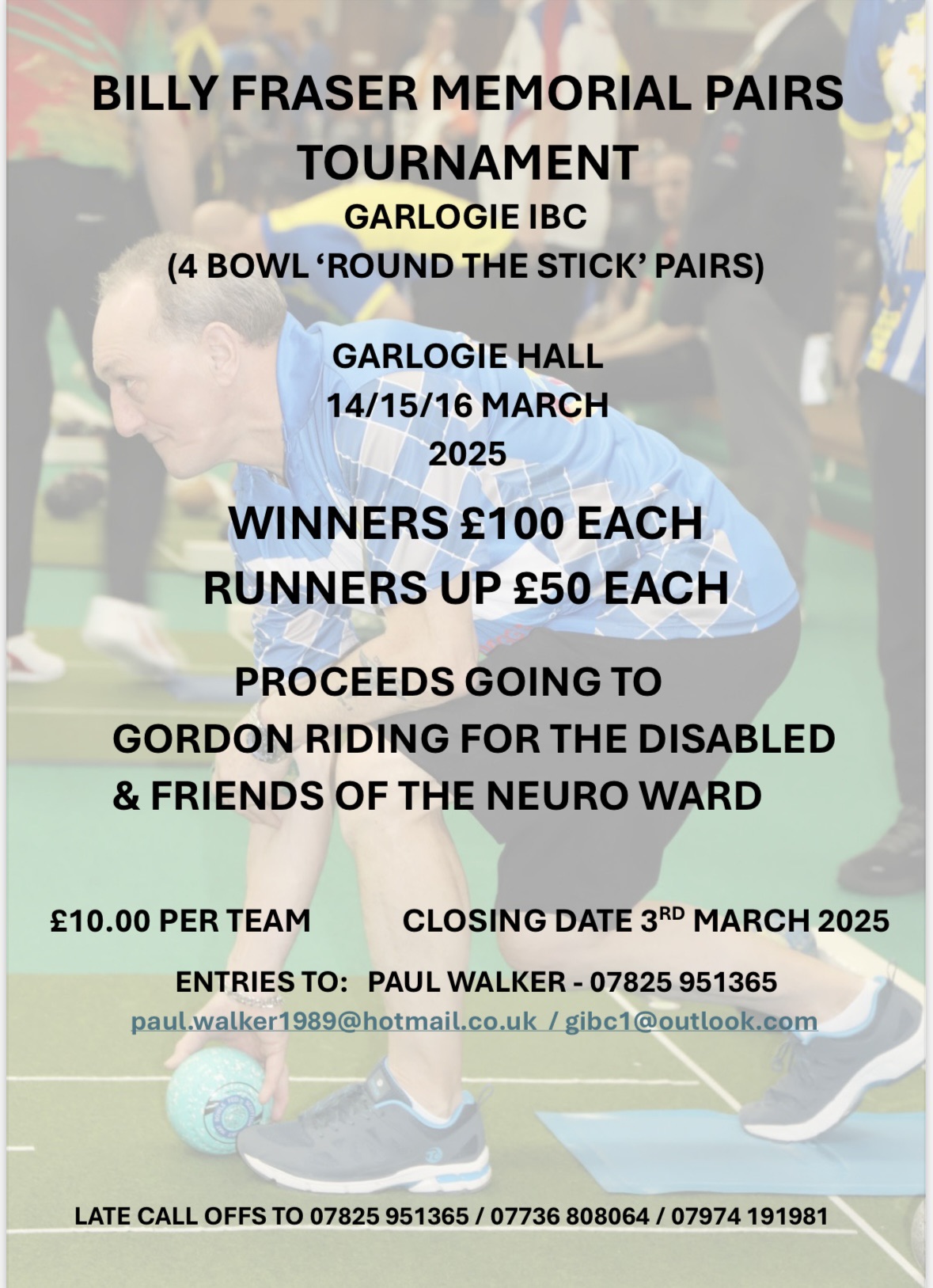 Billy Fraser Memorial Pairs flyer