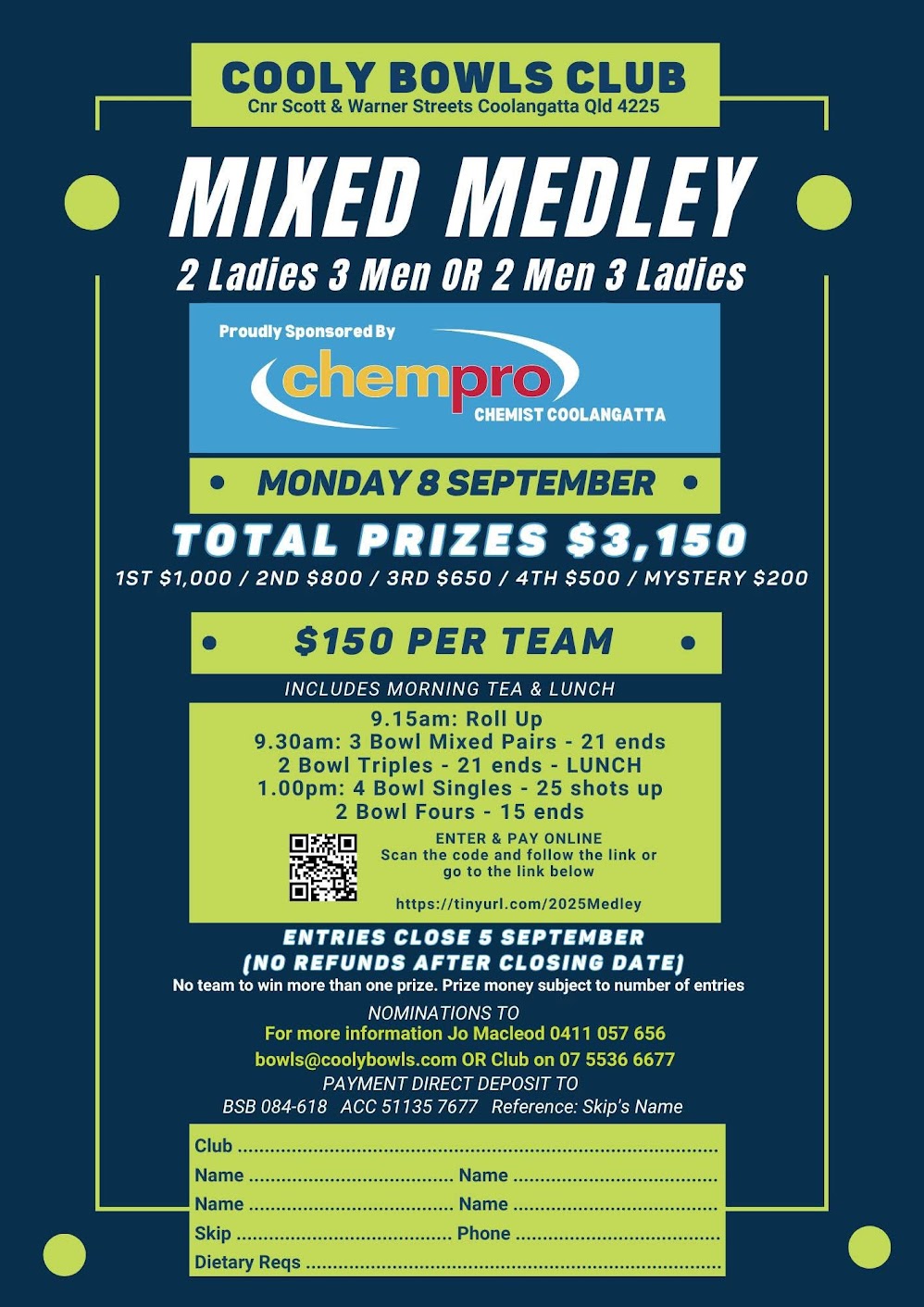 Cooly Mixed Medley flyer