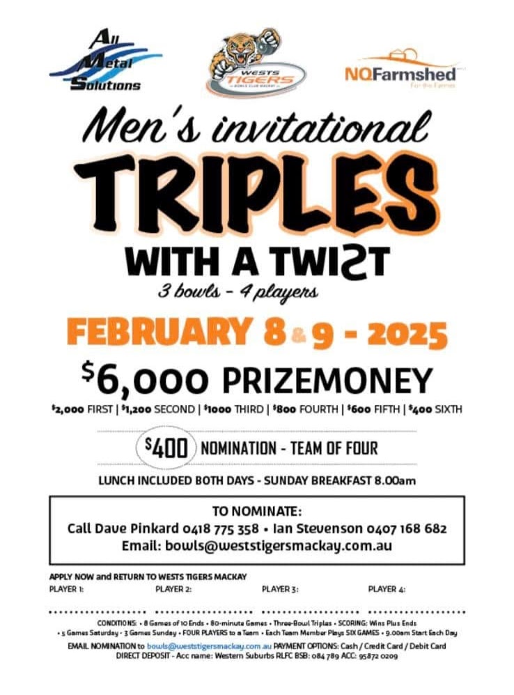 Mens Invitational Triples with a Twist flyer
