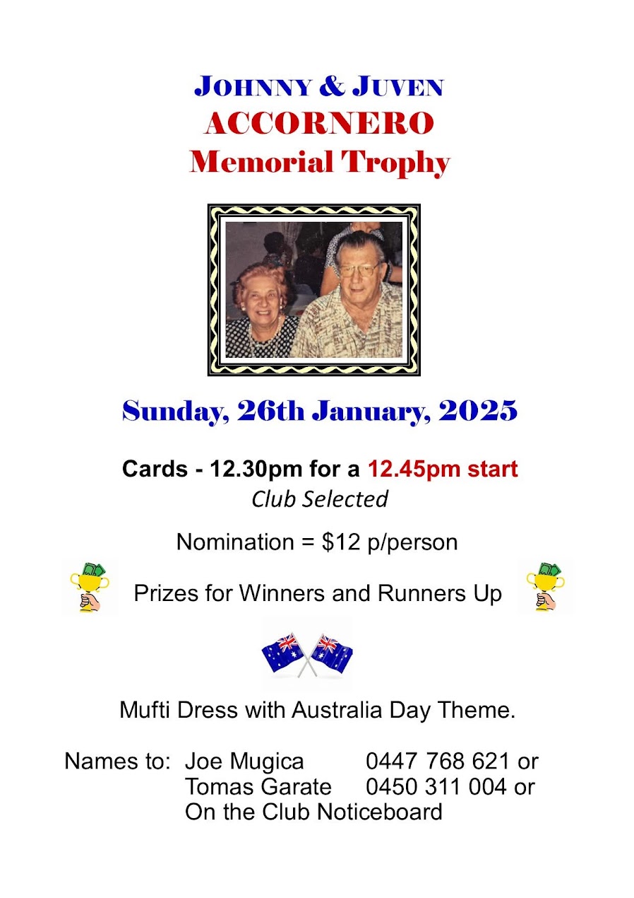Johnny & Juven Accornero Memorial Trophy