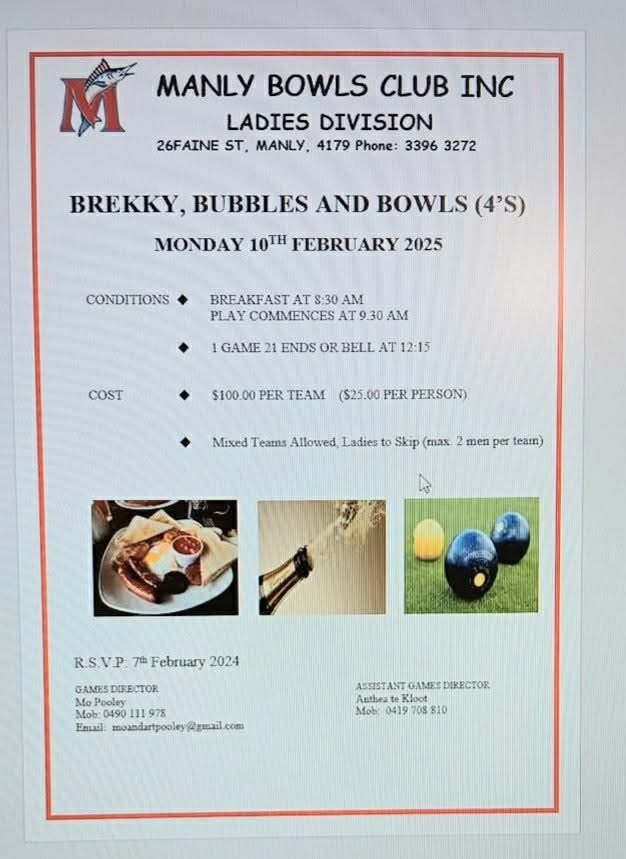 Brekky Bubbles & Bowls flyer