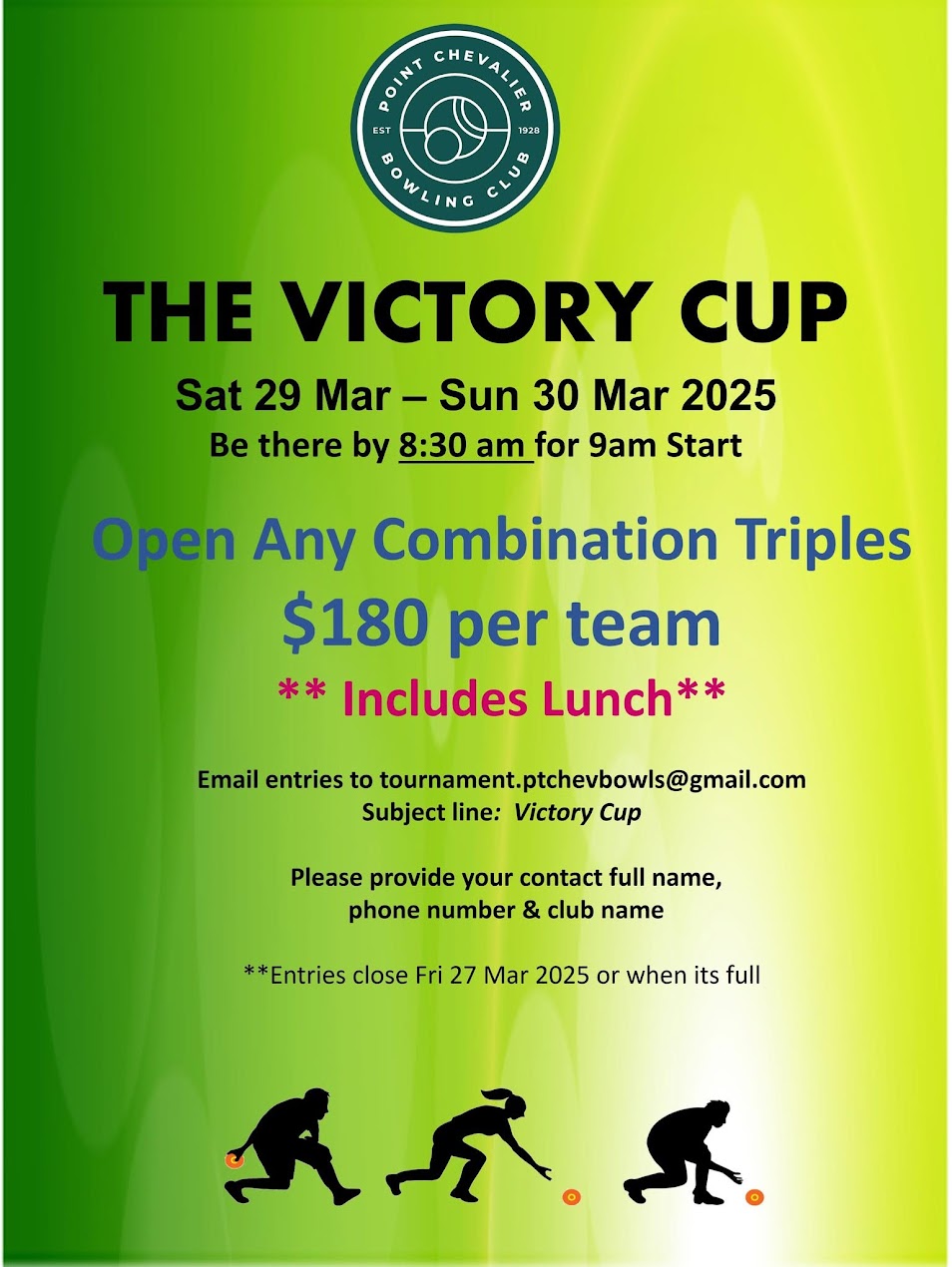 The Victory Cup flyer
