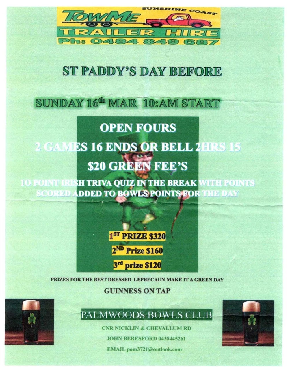 St Paddys Day Before flyer