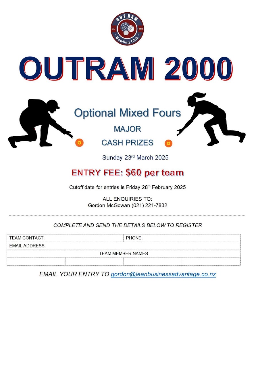 Outram 2000 Optional Mixed Fours flyer
