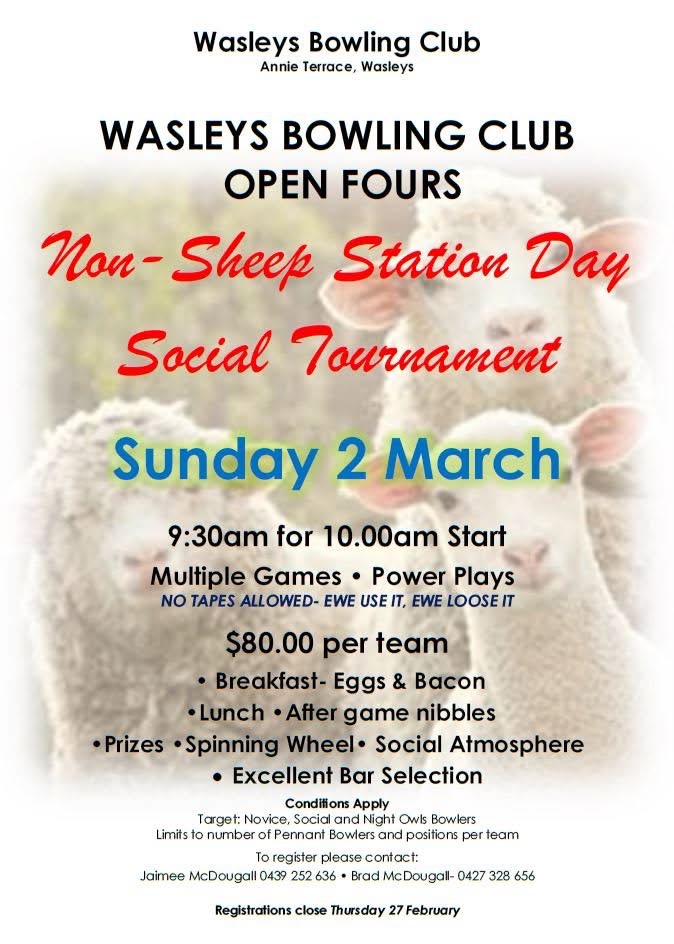 Non Sheep Station Day flyer