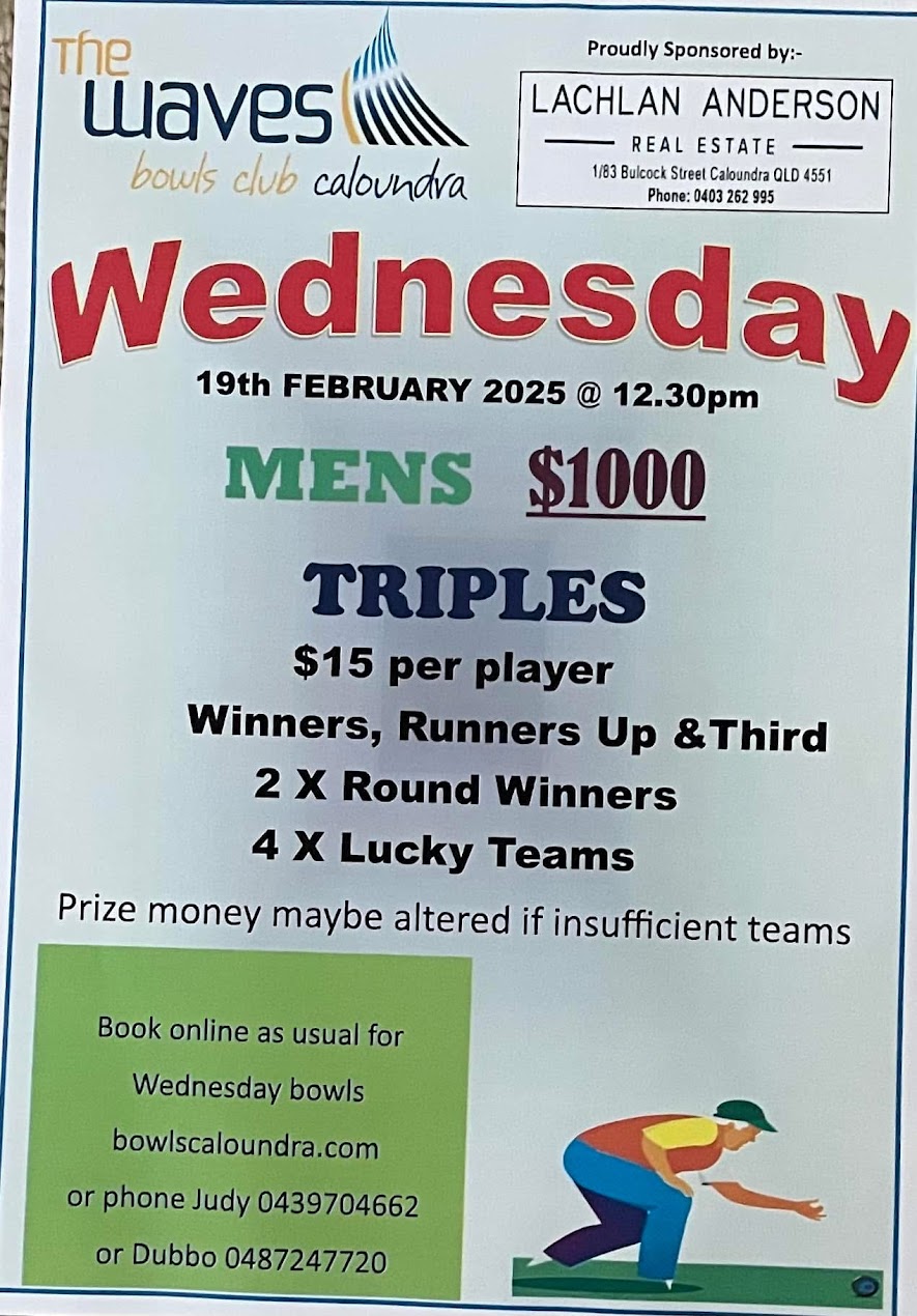 Mens $1000 Triples flyer