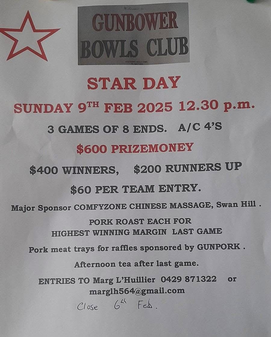Gunbower Star Day