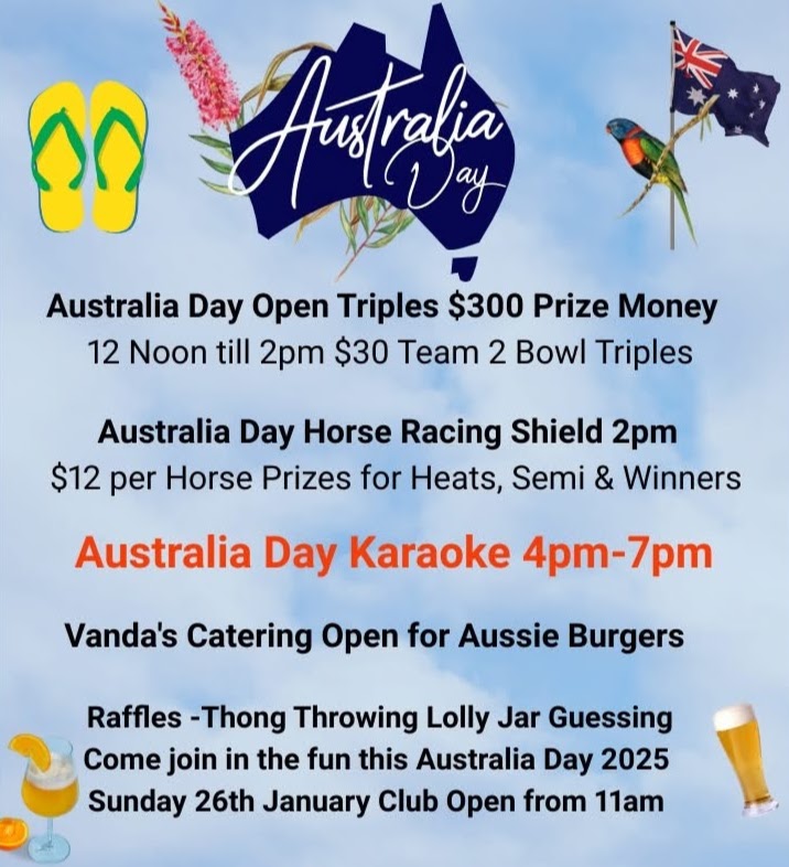 Australia Day Open Triples flyer