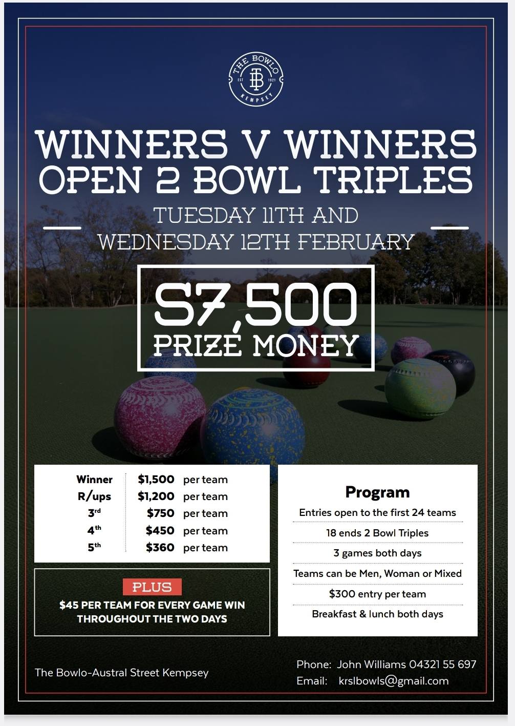 Winners V Winners flyer