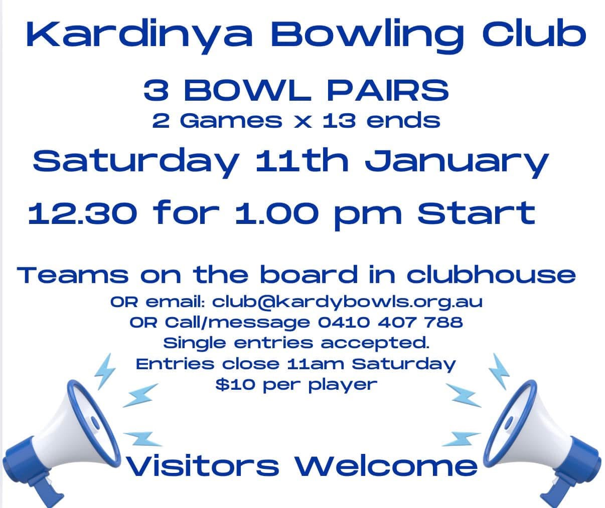 3 Bowl Pairs flyer