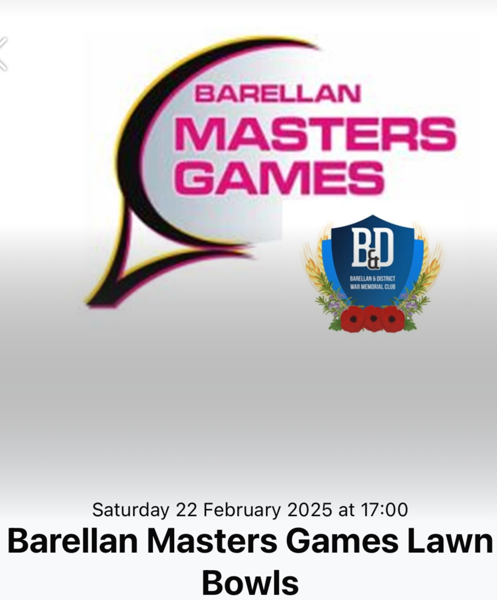 Barellan Masters Games