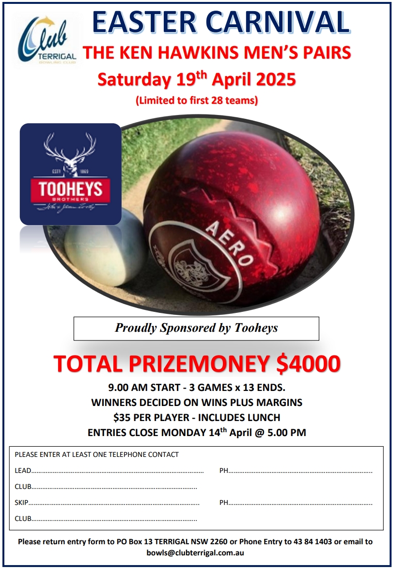 Easter Ken Hawkins Mens Pairs