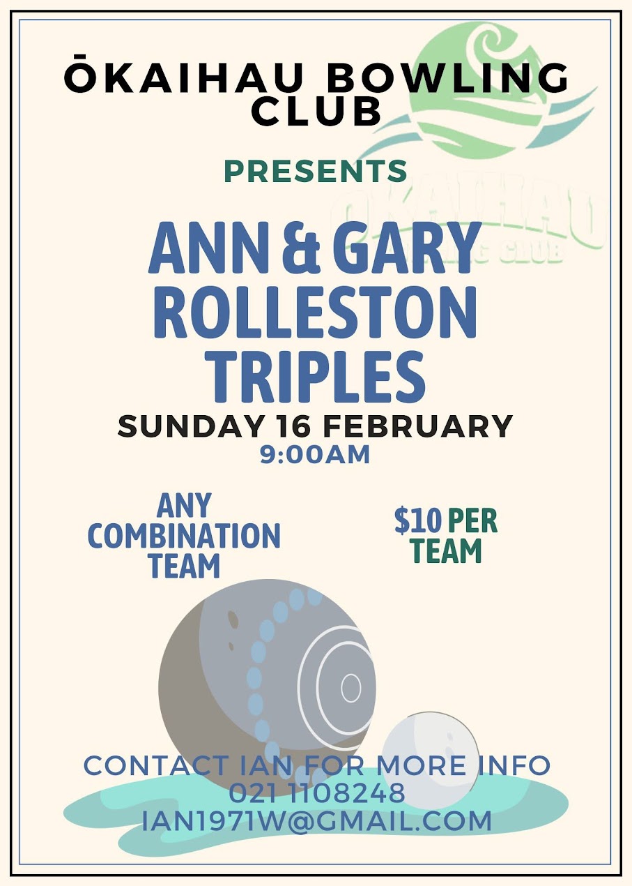 Ann & Gary Rolleston Triples flyer