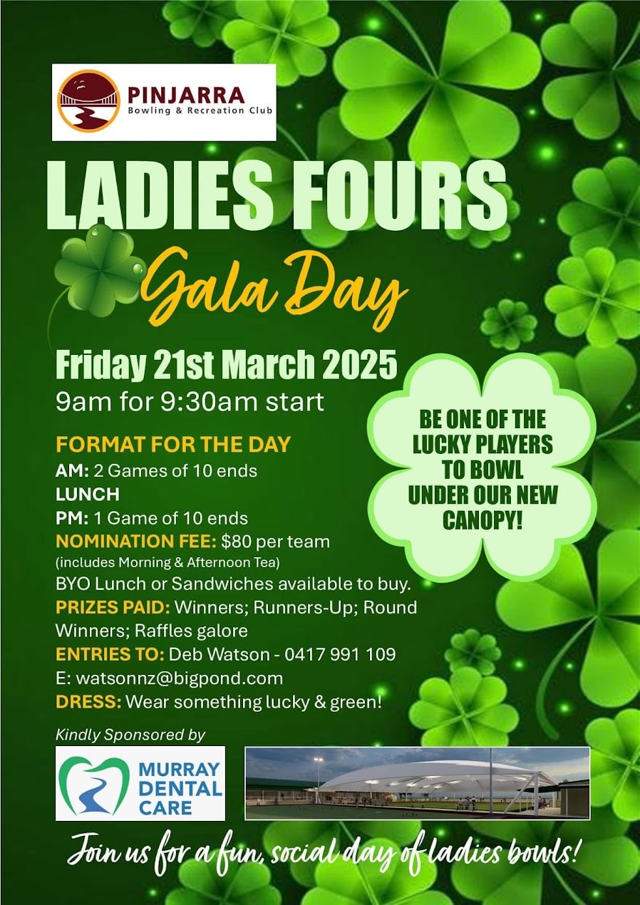 Ladies Fours Gala Day flyer