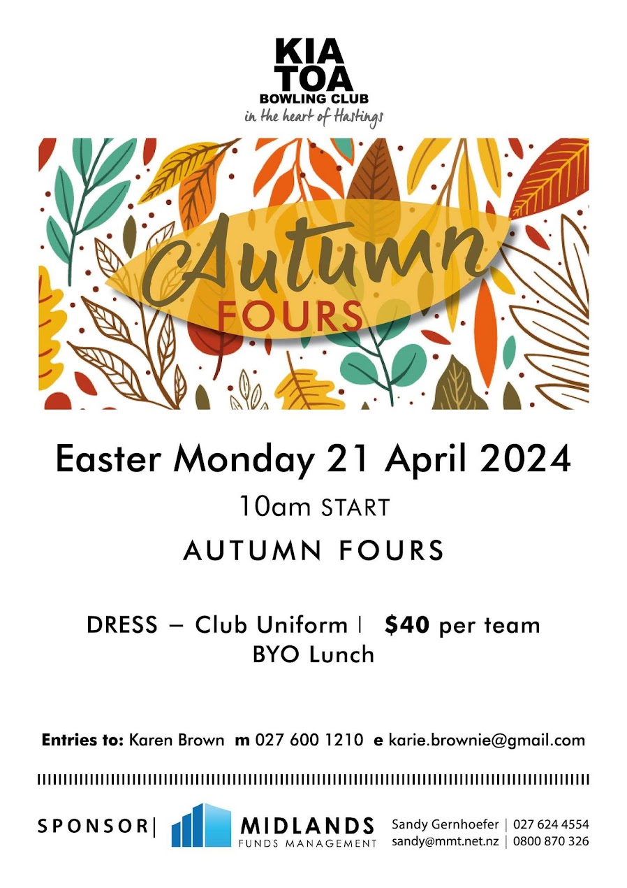 Autumn Fours flyer