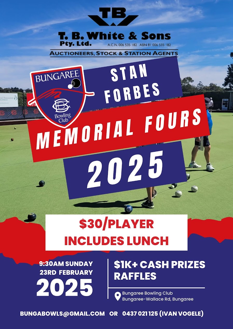 Stan Forbes Memorial Fours flyer