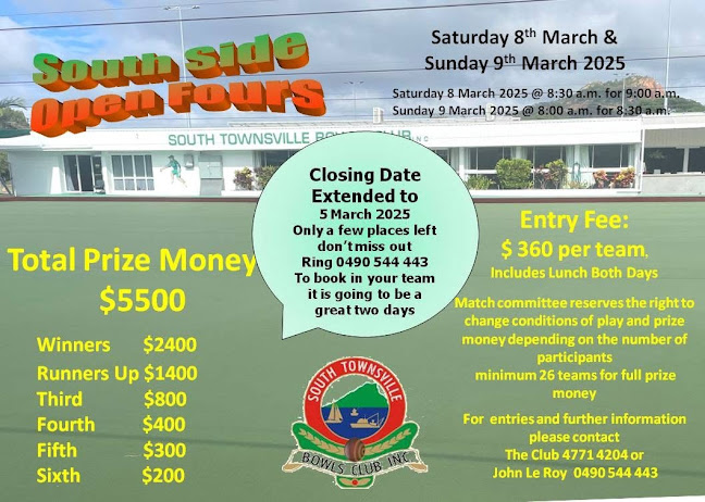 South Side Open Fours flyer