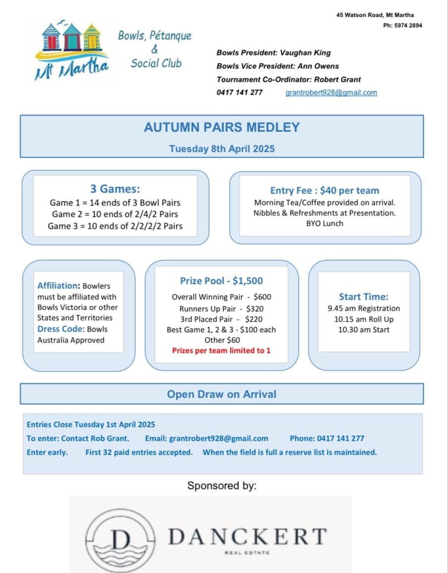 Autumn Pairs Medley
