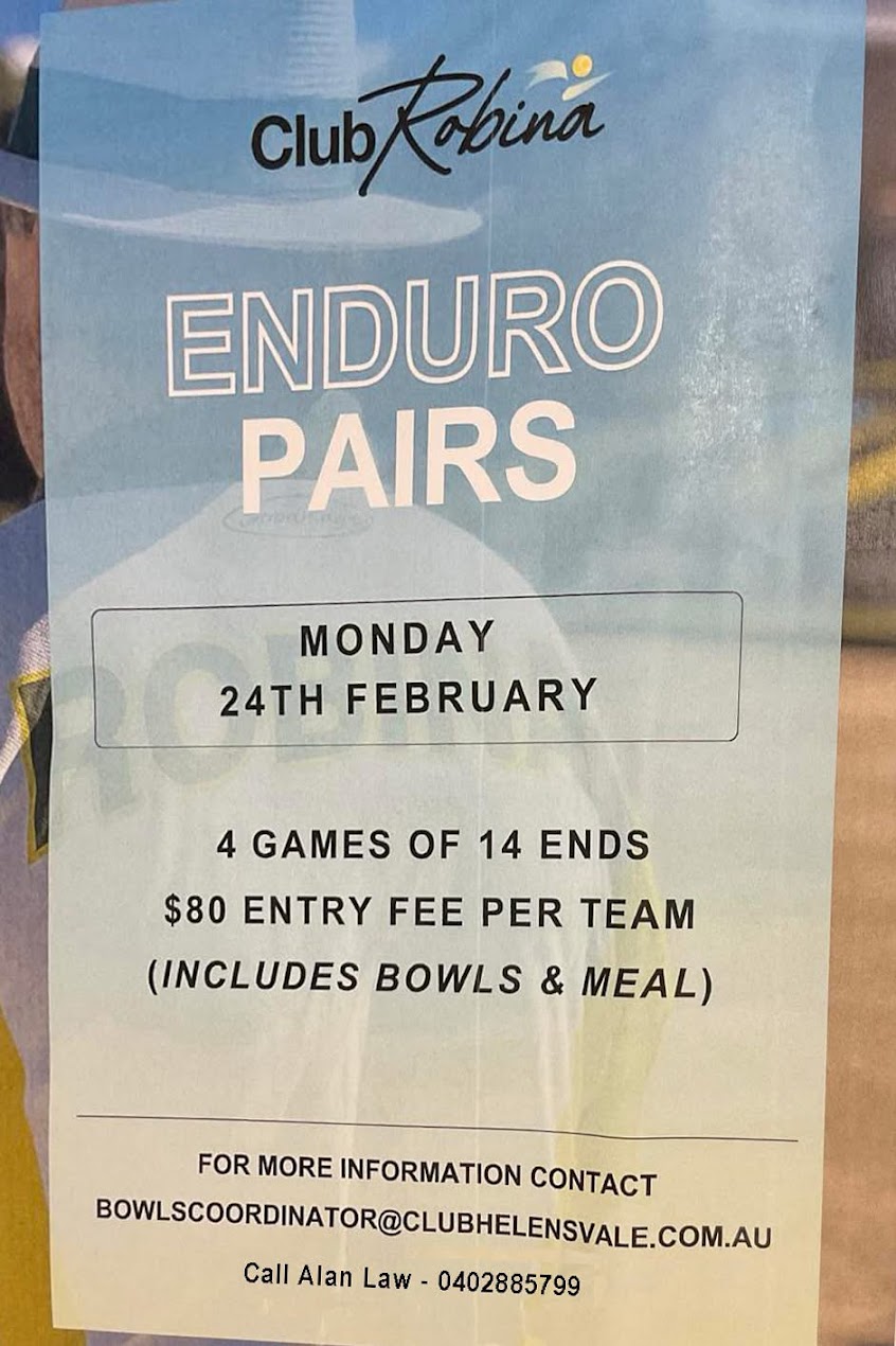Enduro Pairs flyer