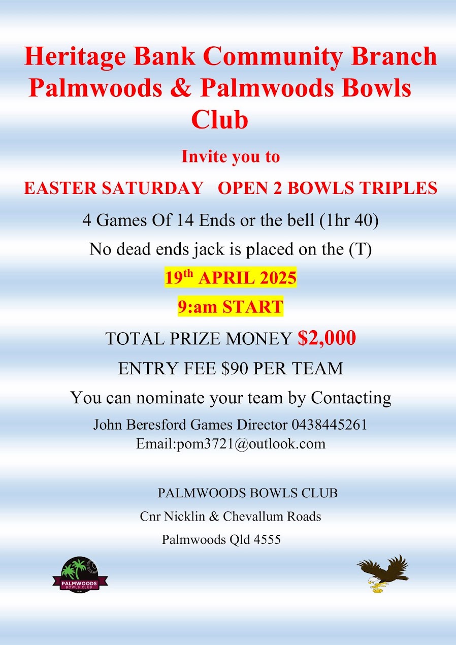Easter Saturday Open Triples flyer