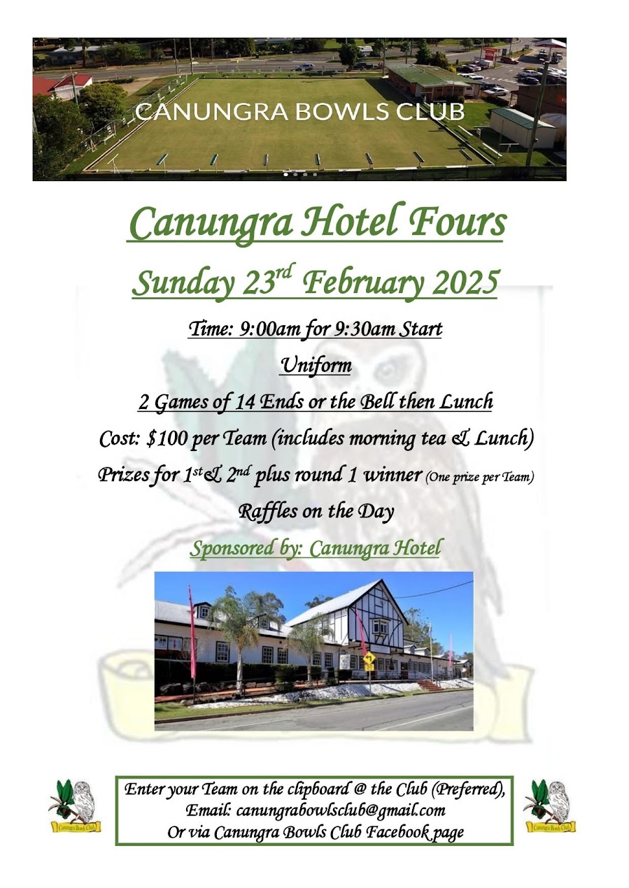 Canungra Hotel Fours flyer