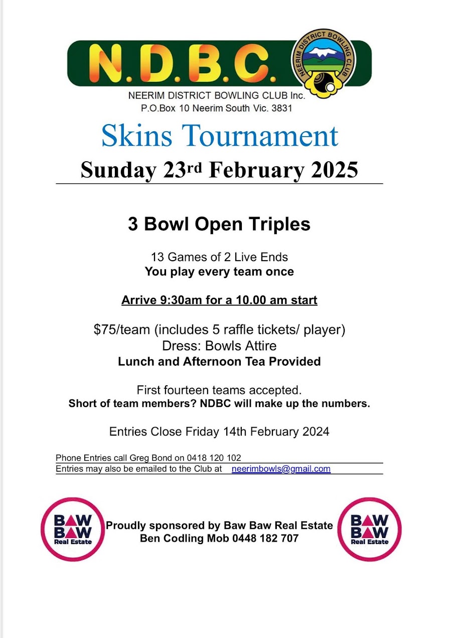 NDBC Skins Tournament