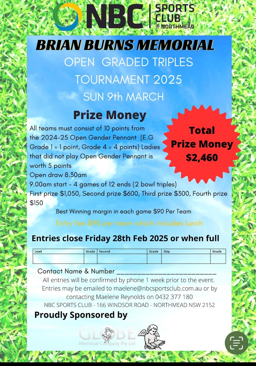 Brian Burns Memorial Triples