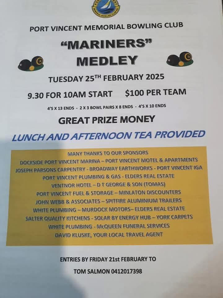 Mariners Medley flyer