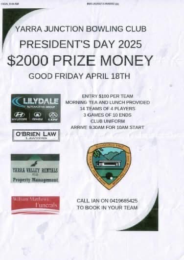 President’s Day 2025 flyer