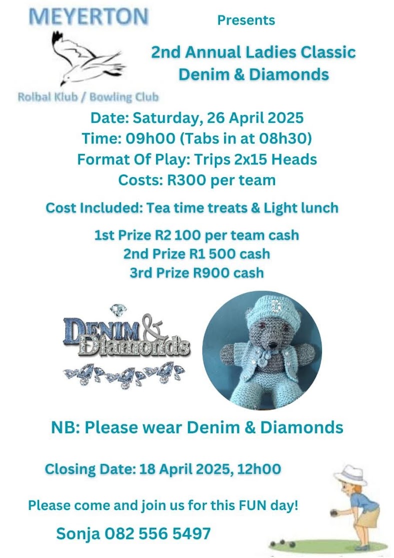 Ladies Classic Denim & Diamonds flyer