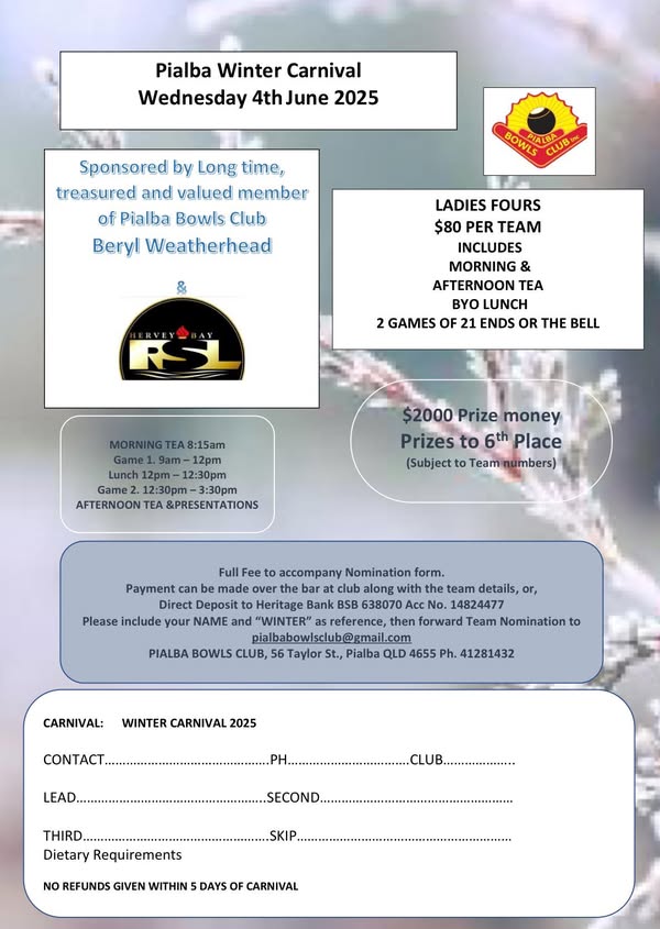 Pialba Winter Carnival 2025